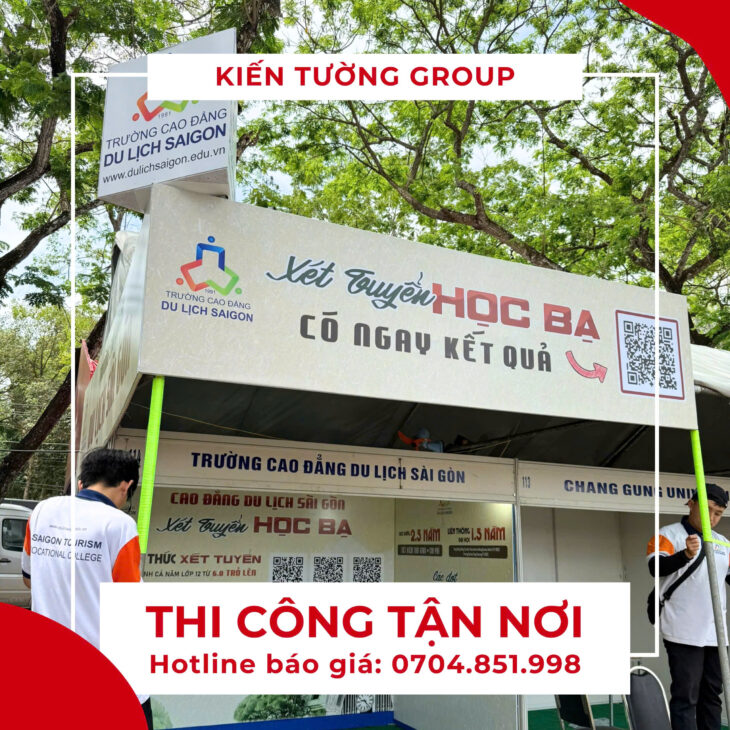 thiết kế in ấn thi công sự kiện backdrop chất lượng