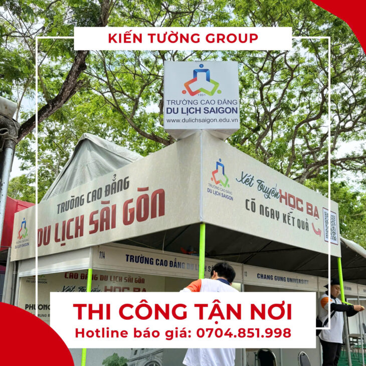 thiết kế in ấn thi công sự kiện backdrop chất lượng