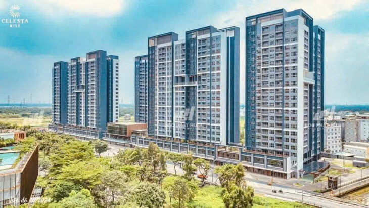 Cho thuê cc Celetas Rise đường Nguyễn Hữu Thọ, 85m2, full nội thất, 2PN, chỉ 14tr