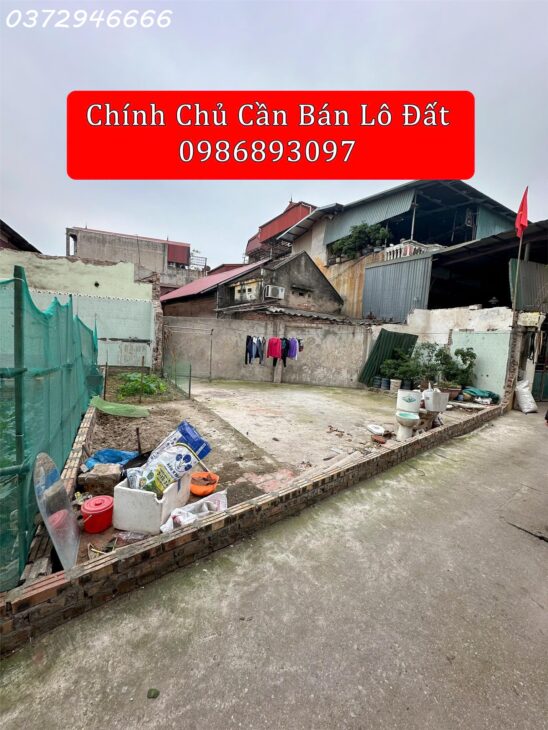 CHÍNH CHỦ BÁ.n nhanh LÔ ĐẤT ở HƯƠNG MẠC – TỪ SƠN Diện Tích 56m2 Giá 1 Tỷ 1