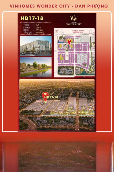 Hừng đông 17 dự án Vinhomes Đan Phượng