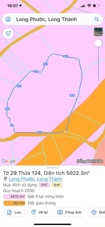 Bán đất Long Phước Long Thành Đồng Nai