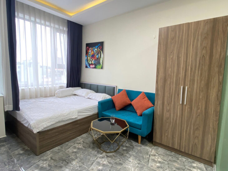 CHO THUÊ NHÀ CHDV hẻm NGUYỄN KHOÁI, Q.4, TP. HCM – 46M2, 5 TẦNG, 8PN, 8WC – 44 TRIỆU/THÁNG