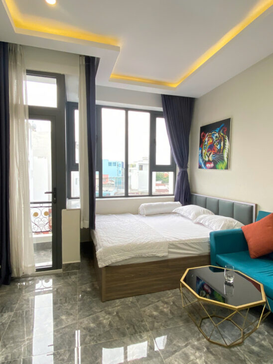 CHO THUÊ NHÀ CHDV hẻm NGUYỄN KHOÁI, Q.4, TP. HCM – 46M2, 5 TẦNG, 8PN, 8WC – 44 TRIỆU/THÁNG