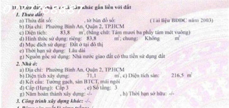 Hiếm Nhà Phố Bình An Quận 2 đường 12m cách Trần Não 500m giá siêu tốt