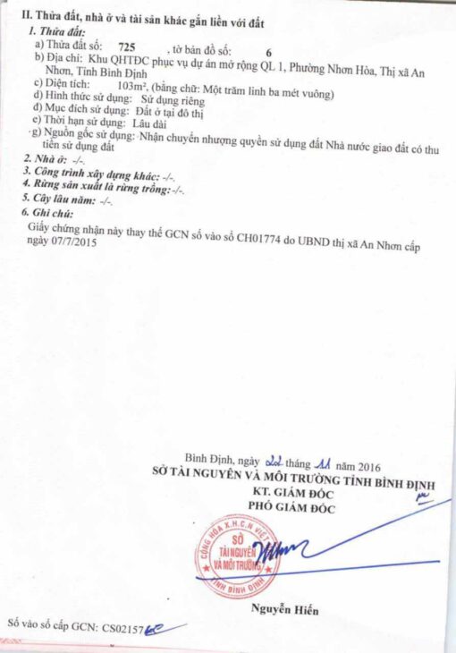 BÁN ĐÁT – 15 TRƯỜNG THI, P. NHƠN HÒA, AN NHƠN, BÌNH ĐỊNH – Liên hệ ngay: 0343 127 018