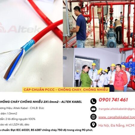 Cáp chống cháy chống nhiễu Altek Kabel BS6387, IEC 60331