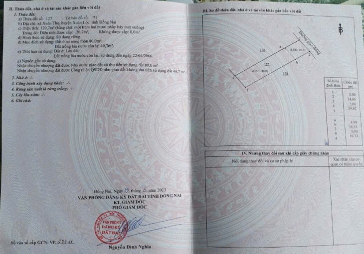 ĐẤT ĐẸP – Giá Yêu Thương – Vị Trí Tại : Xã Xuân Thọ – Huyện Xuân Lộc – Tỉnh Đồng Nai