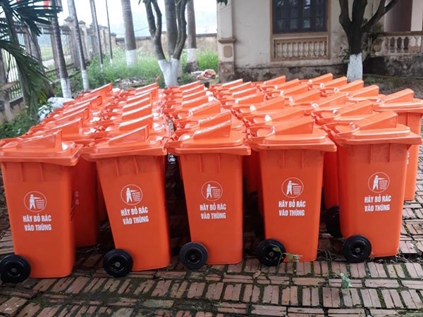 Xu hướng sử dụng thùng rác nhựa thân thiện trong các khu đô thị mới