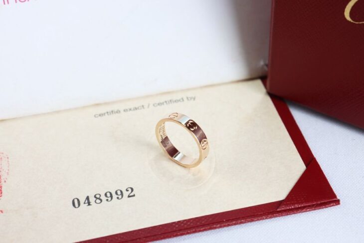 Nhẫn Nữ CARTIER Love Ring Rose Gold 18k, size 46 – Chính Hãng – Fullbox…