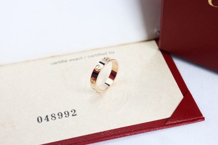 Nhẫn Nữ CARTIER Love Ring Rose Gold 18k, size 46 – Chính Hãng – Fullbox…