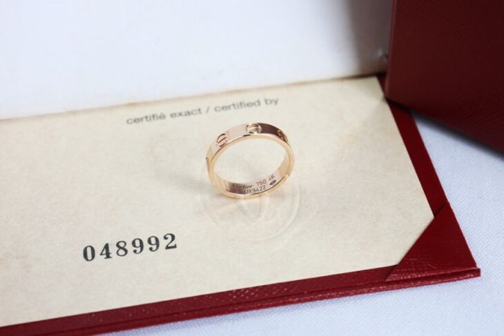 Nhẫn Nữ CARTIER Love Ring Rose Gold 18k, size 46 – Chính Hãng – Fullbox…