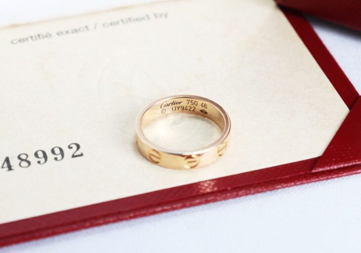 Nhẫn Nữ CARTIER Love Ring Rose Gold 18k, size 46 – Chính Hãng – Fullbox…