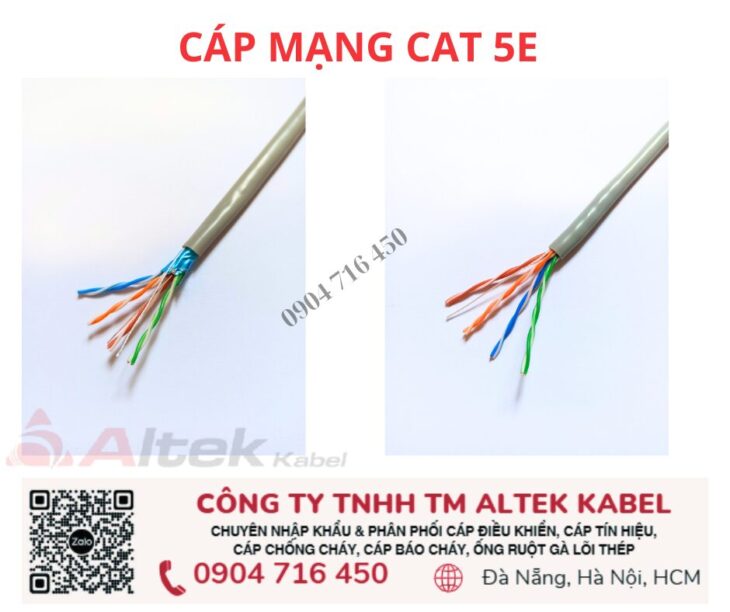 Cáp mạng Cat 5E UTP FTP Altek Kabel