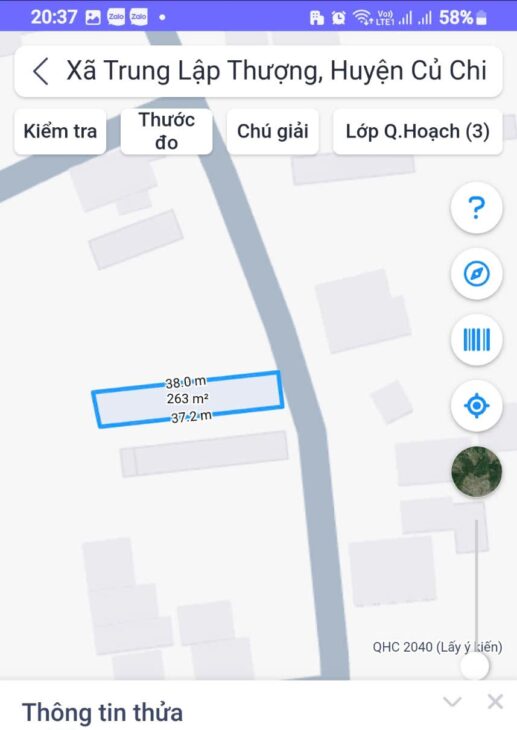 263m2 Đất Mặt Tiền Trung Lập Củ Chi TP. Hồ Chí Minh có 2 tỷ x