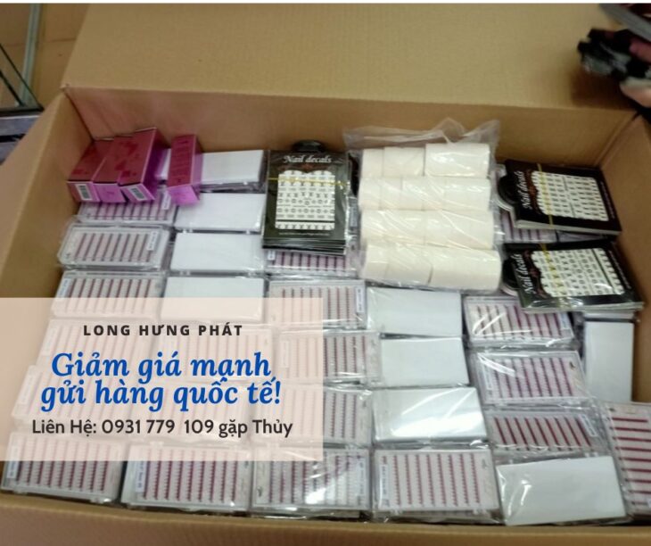 Nhận gửi khăn lau ngành nails, sơn gel, quà tặng đi Mỹ, Úc, Canada bằng đường bay và tàu biển
