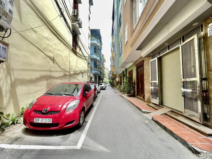 Nhà Lô góc Ôtô tránh-Hồ Tùng Mậu (Mai Dịch,Trần Vỹ) 31/45m,5 tầng, MT 6m 13 Tỷ