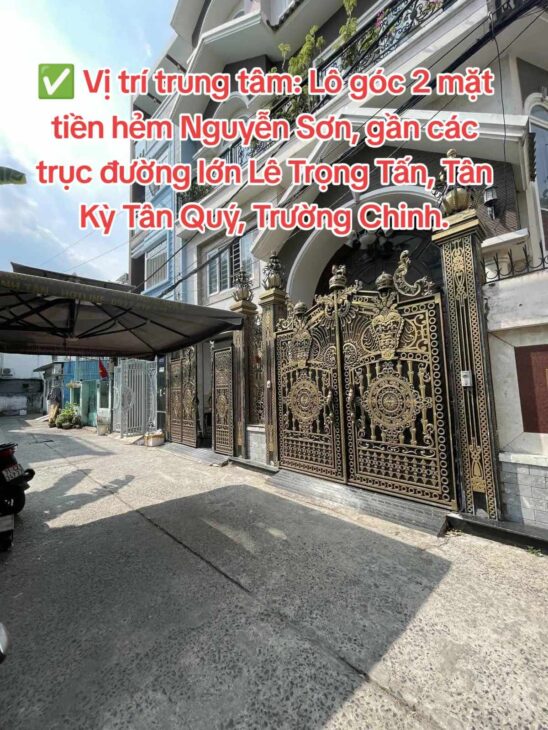 C181 ???? BIỆT THỰ LÔ GÓC 2MT NGUYỄN SƠN, TÂN PHÚ – GIÁ TỐT! 126m2 chỉ hơn 18ty????