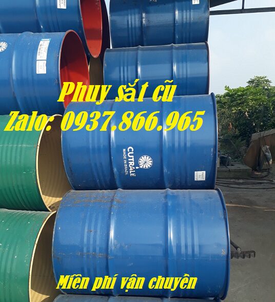 Phuy sắt cũ tái sử dụng, thùng phuy, bán thùng phi , thùng phuy, thùng phi