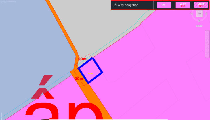 Đất 1/ đường Nguyễn Thị Nê – 397m2 – 20×20 – 339m2 thổ cư – xã Phú Hòa Đông – Củ Chi