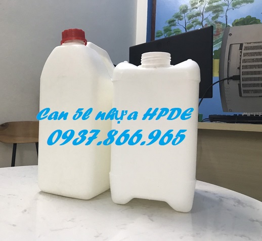 Can nhựa HPDE, can công nghiệp, can nhưa, can vuông, can 5l , can 20l