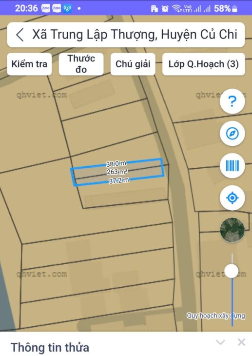 263m2 Đất Mặt Tiền Trung Lập Củ Chi TP. Hồ Chí Minh có 2 tỷ x