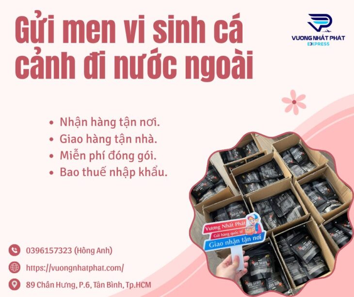 Gửi men vi sinh hồ cá đi Úc giá rẻ