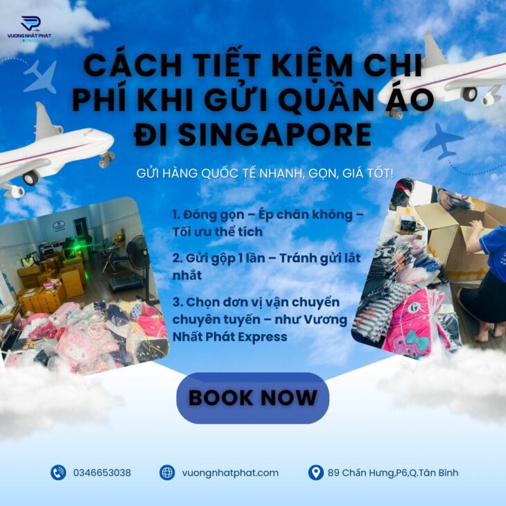 CÁCH TIẾT KIỆM CHI PHÍ KHI GỬI QUẦN ÁO ĐI SINGAPORE NHIỀU KÝ