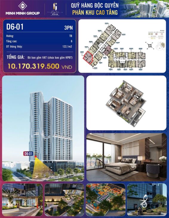 Mở bán căn hộ 3PN , căn góc cực thoáng tại dự án chung cư cao cấp Kepler Tower, giá bán đã bao gồm