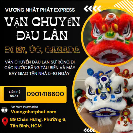 Công Ty Nhận Chuyển Đầu Lân Đi Mỹ, Gửi Đầu Lân Đi Nước Ngoài Nhanh Chóng!