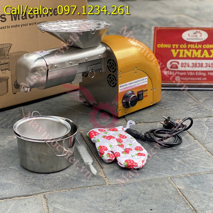 Máy ép dầu lạc VME1500 giá rẻ