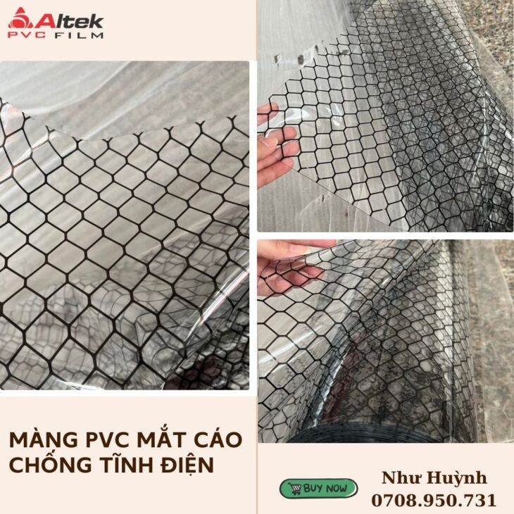 màng nhựa pvc mắt cáo tại hà nội