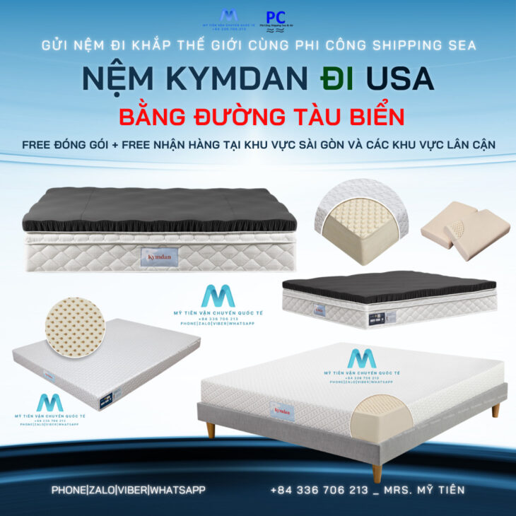 Gửi nệm Đi Mỹ bằng đường biển theo diện cá nhân