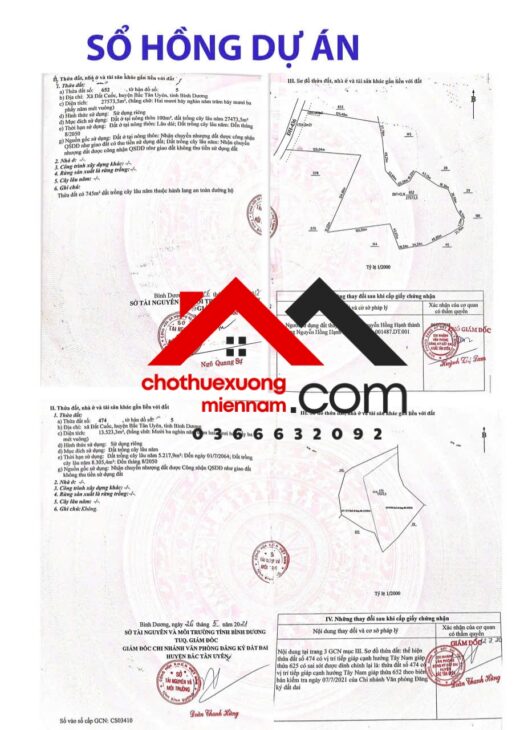 Bán đất xây xưởng 41.000m² tại Bắc Tân Uyên – 100% thổ cư, pháp lý sạch, đã có GPXD