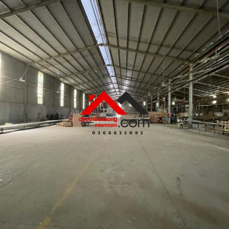Cho thuê xưởng 4.400m² Thuận An Bình Dương – Có máy móc sản xuất gỗ hàng trắng – Giá chỉ từ 270