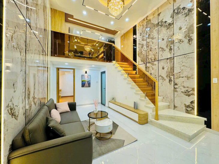 Nhà đẹp – Hiện đại! hẻm XH Nguyễn Văn Đậu,p5, BT – (4.2 x 11m) – KC 3 tầng ST – Giá 7.450 tỷ TL