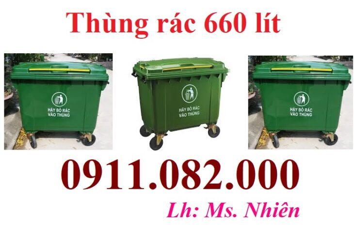 Ở hậu giang- chuyên bán thùng rác giá rẻ? thùng rác 120 lít 240 lít 660 lít giá sỉ- lh 0911.082.000