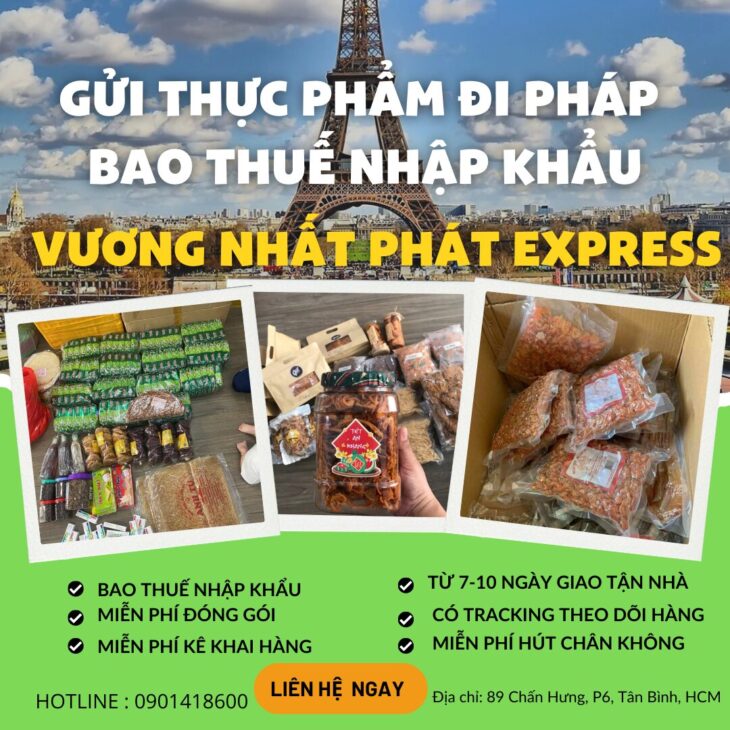 Những Điều Cần Lưu Ý Khi Gửi Đồ Ăn Sang Pháp