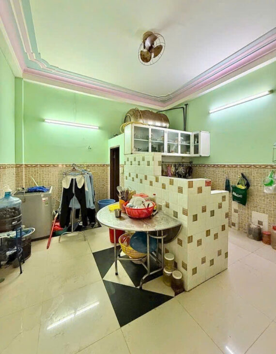BÁN NHÀ MẶT TIỀN HẺM KINH DOANH ĐƯỜNG BÙI MINH TRỰC Q8, XE HƠI THÔNG – 130M2 – NGANG 5.5 DÀI 23 –