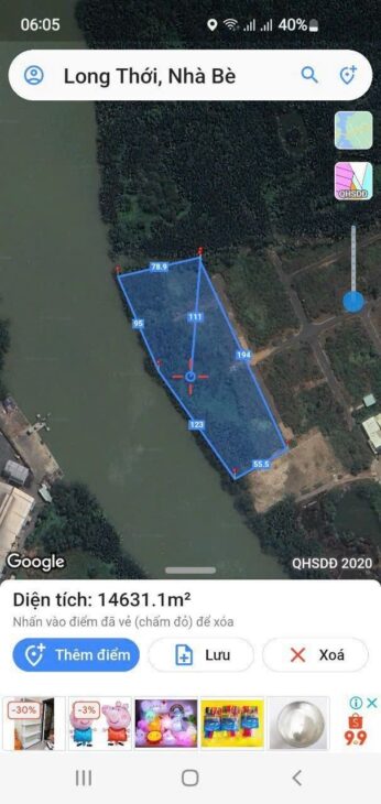 ĐẤT NỀN NGUYỄN VĂN TẠO SIÊU RẼ TRÊN 14.632 MÉT VUÔNG CẠNH TRƯỜNG LÁI XE THÀNH CÔNG GIÁ 90 TỶ