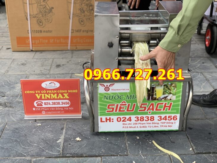 Máy ép mía để bàn F1-800 có thiết kế gọn