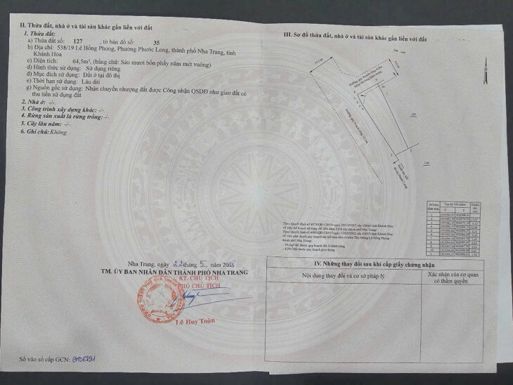 Căn góc dãy nhà trọ 3 phòng, Phường Phước Long TP Nha Trang, đường nhựa 12m, giá chỉ 2,3 tỷ. Không