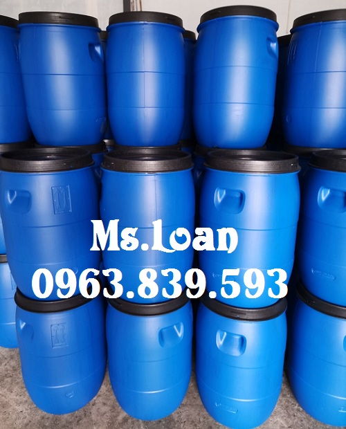 Thùng loại 50kg – thùng phi 50lit đai nhựa – thùng hóa chất 50L mới / 0963 839 593