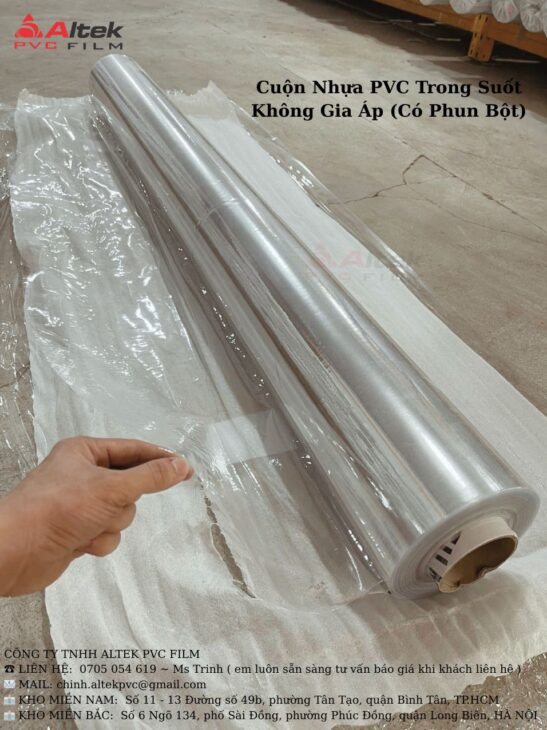 Cuộn nhựa PVC trong suốt, sản phẩm bán chạy nhất thị trường