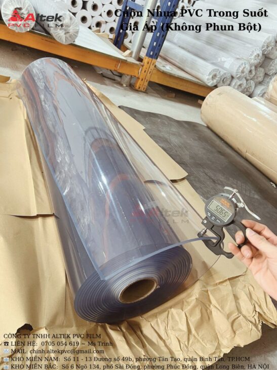 Cuộn nhựa PVC trong suốt, sản phẩm bán chạy nhất thị trường