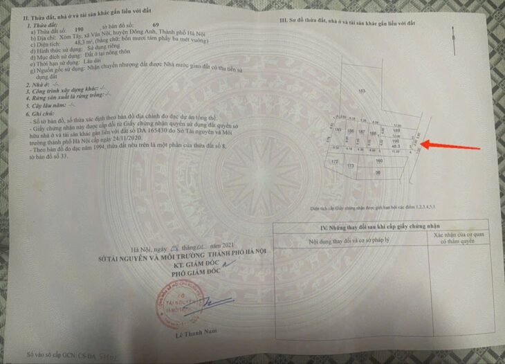 XÓM TÂY VÂN NỘI- ĐÔNG ANH dt48,3m2 giá hơn 3ty