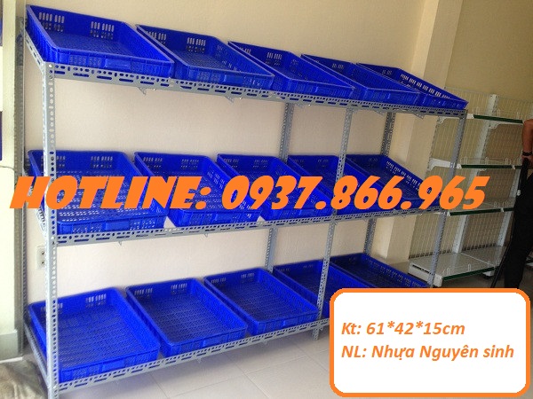 Bán sỉ sọt nhựa tại Hà Nội, sọt nhựa, sóng nhựa cao 15, sóng nhựa