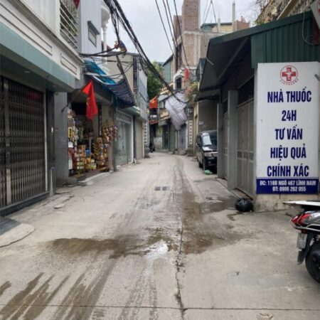 bán nhà lĩnh nam_ngõ ô tô thông_gần trường_5 tầng_3.38 tỷ
