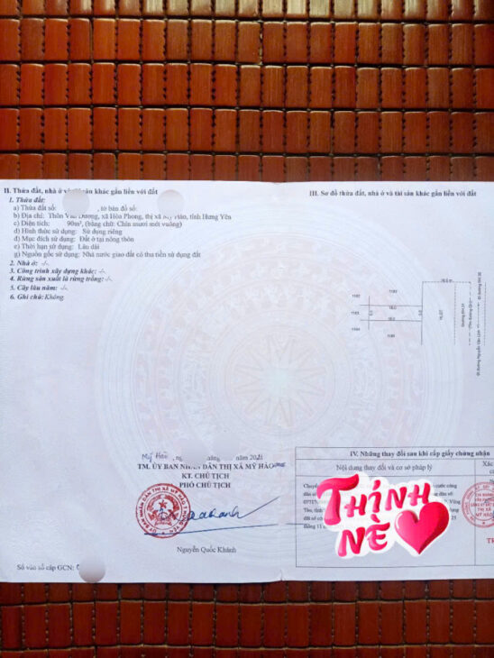Cần bán giãn dân Hòa Phong, mặt ngoài đường liên xã 32m đối diện UBND xã Giá nhỉnh 4 tỷ
