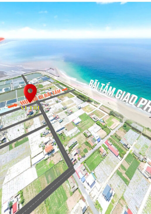 bán lô đất trục vuông góc với biển giao phong 84m2 giá 1.x tỷ